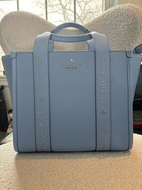 Kate Spade Kip small tote leather periwinkle NWT